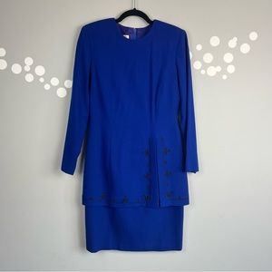 Vintage Talbots Depeche Embroidered Dress Size 4